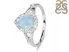 Aquamarine & White Topaz Ring AQM-RDR-2243.