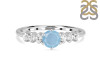 Aquamarine & White Topaz Ring AQM-RDR-2259.