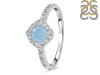 Aquamarine & White Topaz Ring AQM-RDR-2260.