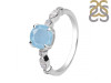 Aquamarine & White Topaz Ring AQM-RDR-2269.