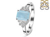 Aquamarine & White Topaz Ring AQM-RDR-2272.