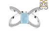 Aquamarine & White Topaz Ring AQM-RDR-2293.