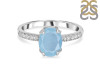 Aquamarine & White Topaz Ring AQM-RDR-2382.