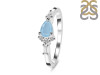 Aquamarine & White Topaz Ring AQM-RDR-2389.