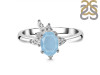 Aquamarine & White Topaz Ring AQM-RDR-2398.