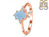 Aquamarine & White Topaz Ring AQM-RDR-2398.