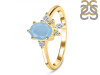 Aquamarine & White Topaz Ring AQM-RDR-2398.
