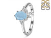 Aquamarine & White Topaz Ring AQM-RDR-2398.