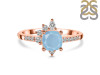 Aquamarine & White Topaz Ring AQM-RDR-2404.