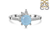 Aquamarine & White Topaz Ring AQM-RDR-2404.