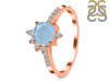 Aquamarine & White Topaz Ring AQM-RDR-2404.