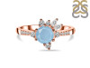 Aquamarine & White Topaz Ring AQM-RDR-2406.