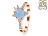 Aquamarine & White Topaz Ring AQM-RDR-2406.