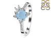 Aquamarine & White Topaz Ring AQM-RDR-2406.
