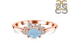 Aquamarine & White Topaz Ring AQM-RDR-2418.