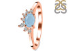 Aquamarine & White Topaz Ring AQM-RDR-2418.