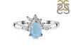 Aquamarine & White Topaz Ring AQM-RDR-2431.