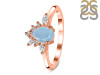 Aquamarine & White Topaz Ring AQM-RDR-2431.