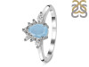 Aquamarine & White Topaz Ring AQM-RDR-2431.