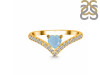 Aquamarine & White Topaz Ring AQM-RDR-2749.