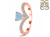 Aquamarine & White Topaz Ring AQM-RDR-2749.