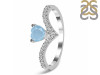 Aquamarine & White Topaz Ring AQM-RDR-2749.