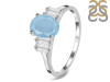 Aquamarine & White Topaz Ring AQM-RDR-2861.