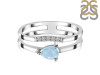 Aquamarine & White Topaz Ring AQM-RDR-2862.