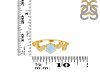 Aquamarine & White Topaz Ring AQM-RDR-2981.