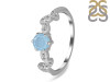 Aquamarine & White Topaz Ring AQM-RDR-2981.