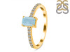 Aquamarine & White Topaz Ring AQM-RDR-3118.