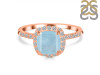 Aquamarine & White Topaz Ring AQM-RDR-3119.