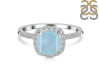 Aquamarine & White Topaz Ring AQM-RDR-3119.
