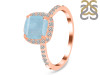 Aquamarine & White Topaz Ring AQM-RDR-3119.