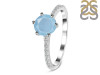 Aquamarine & White Topaz Ring AQM-RDR-3140.