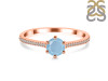 Aquamarine & White Topaz Ring AQM-RDR-3143.
