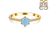 Aquamarine & White Topaz Ring AQM-RDR-3143.