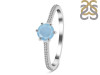 Aquamarine & White Topaz Ring AQM-RDR-3143.