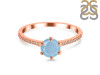 Aquamarine & White Topaz Ring AQM-RDR-3144.