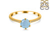 Aquamarine & White Topaz Ring AQM-RDR-3144.
