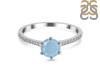 Aquamarine & White Topaz Ring AQM-RDR-3144.