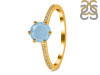 Aquamarine & White Topaz Ring AQM-RDR-3144.