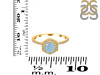 Aquamarine & White Topaz Ring AQM-RDR-3146.