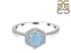 Aquamarine & White Topaz Ring AQM-RDR-3146.