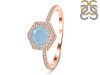 Aquamarine & White Topaz Ring AQM-RDR-3146.