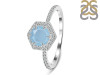 Aquamarine & White Topaz Ring AQM-RDR-3146.