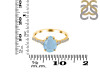 Aquamarine & White Topaz Ring AQM-RDR-3148.