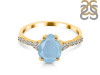 Aquamarine & White Topaz Ring AQM-RDR-3148.