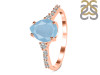 Aquamarine & White Topaz Ring AQM-RDR-3148.
