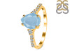 Aquamarine & White Topaz Ring AQM-RDR-3148.